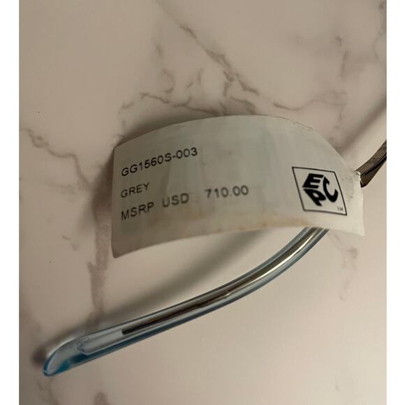 GUCCI TOM 99MM Transparent Blue Shield Sunglasses GG1560S-003 NWT - Picture 6 of 12